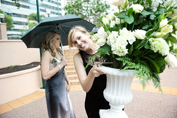 wedding planner in the rain