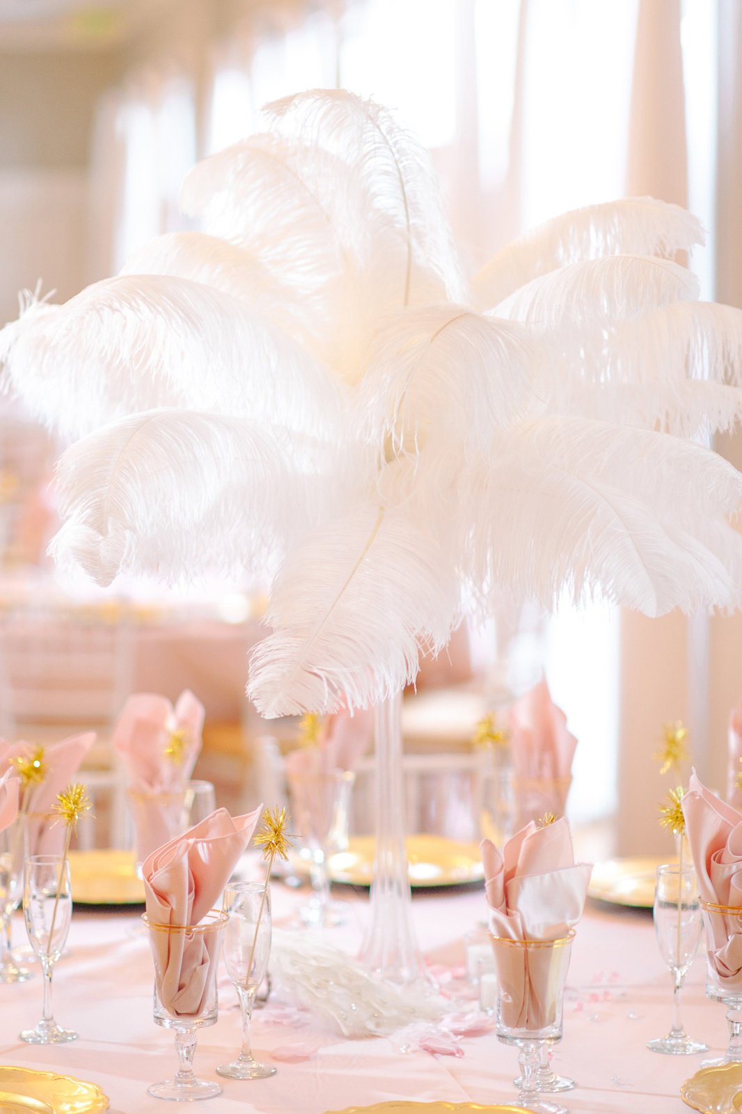 feather centerpiece