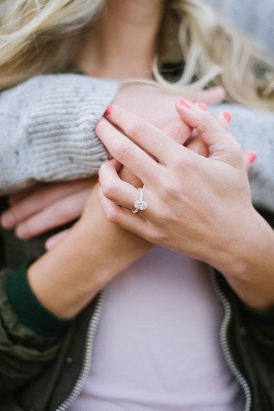 couple holding hands