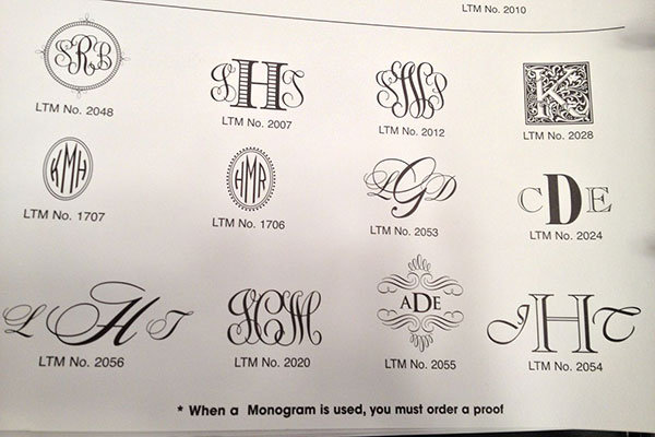 monograms