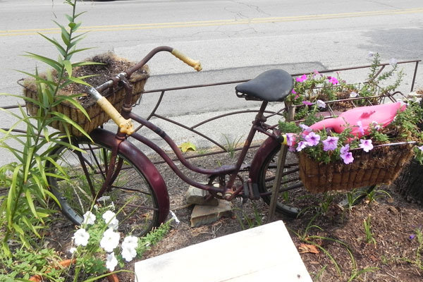 old-fashioned bicycle