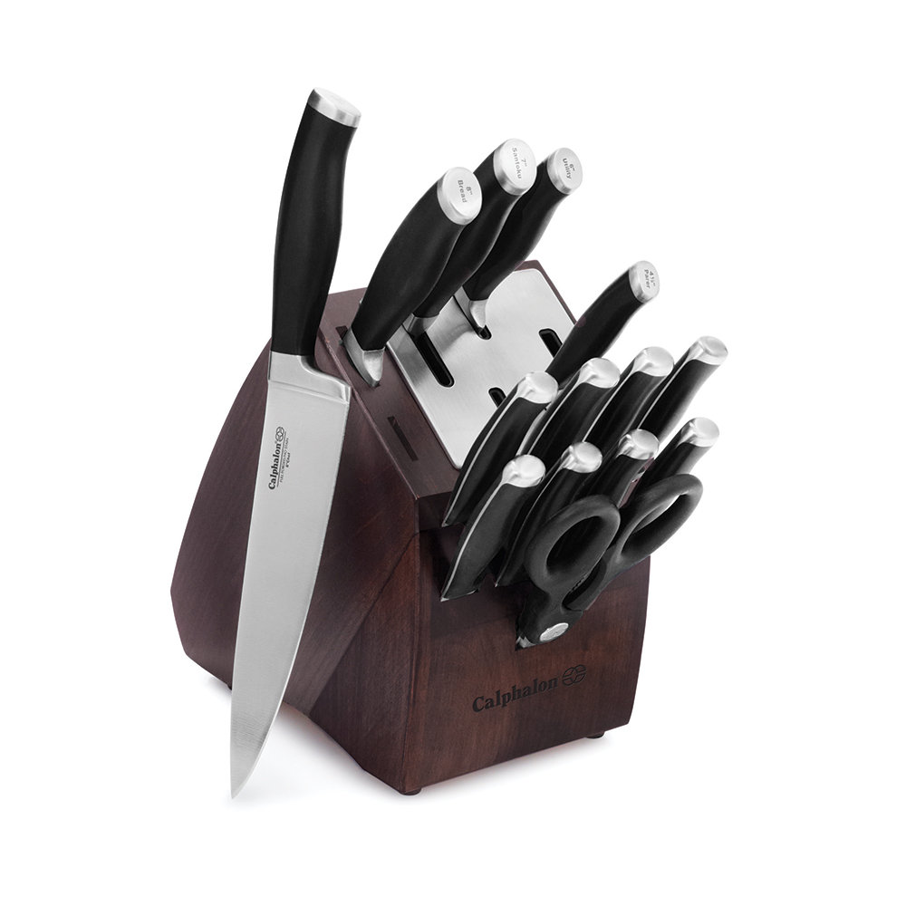 calphalon contemporary self sharpening cutlery set