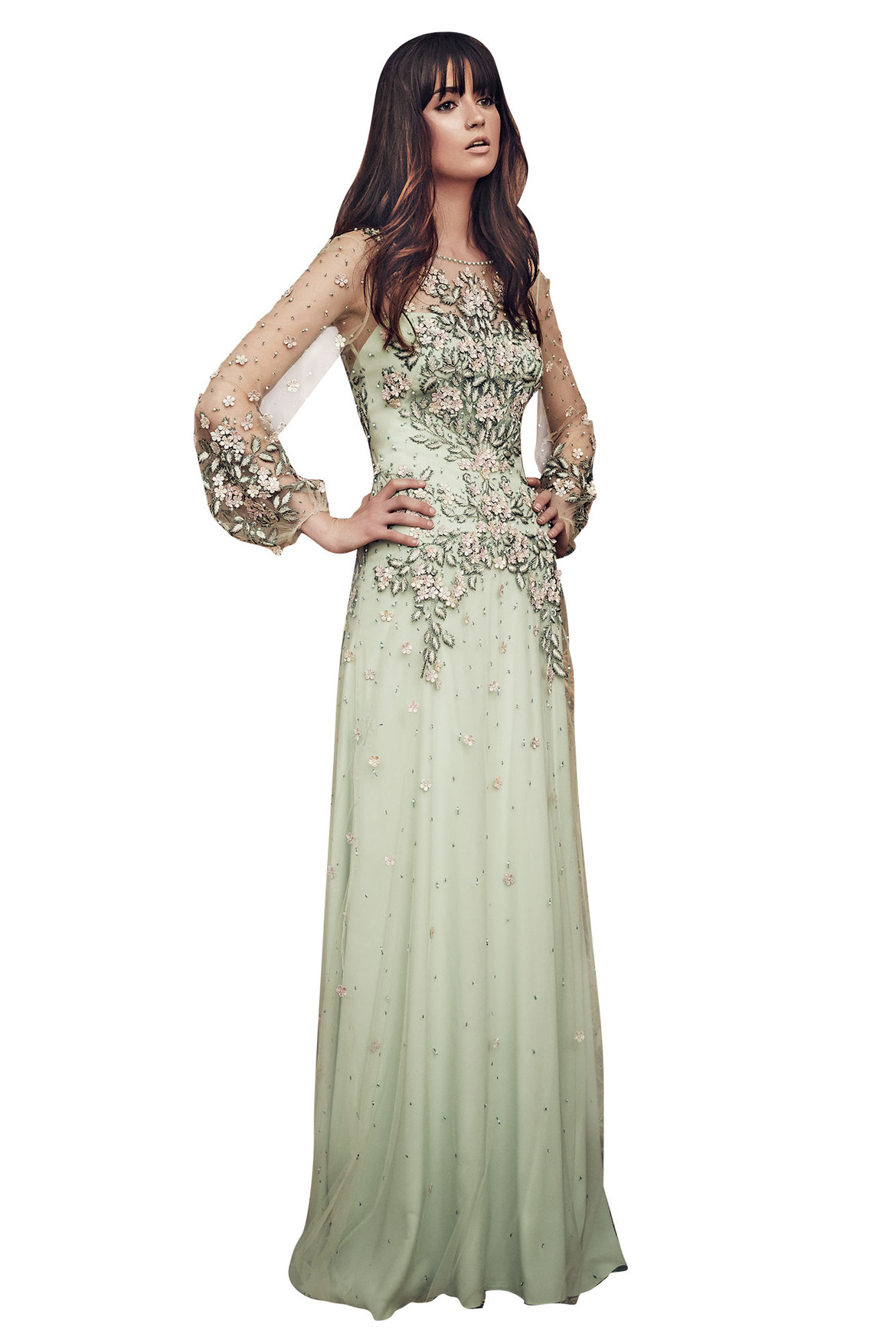 jenny packham floral wedding dress