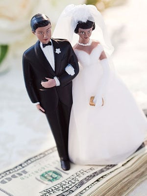 bride groom money