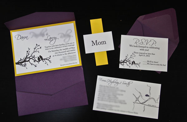 diy wedding invitation