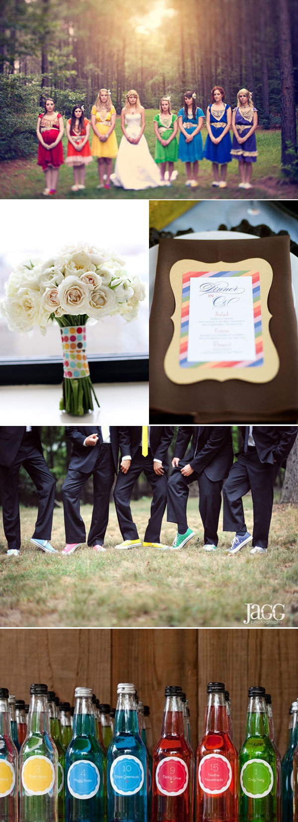 rainbow wedding ideas