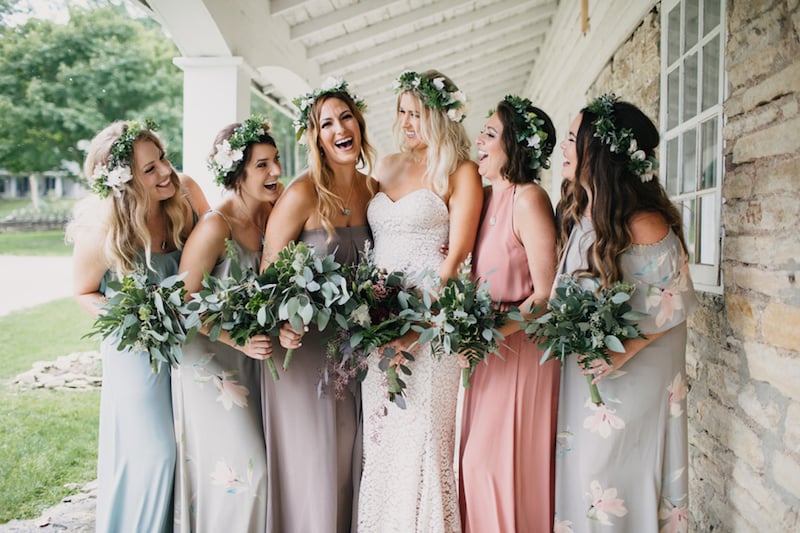 wedding flower crown station