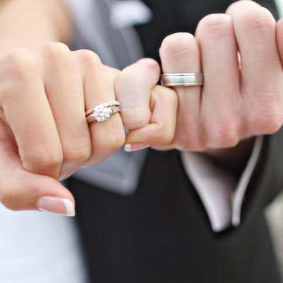 pinky swear wedding photo