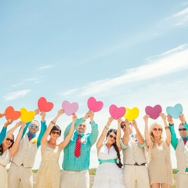 fun bridal party photo