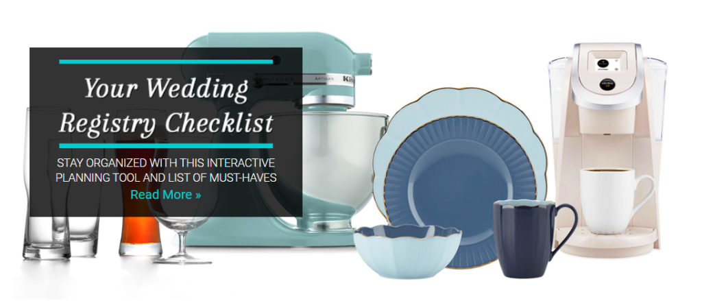 wedding registry checklist