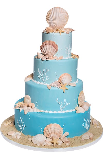 Beach Wedding Cake